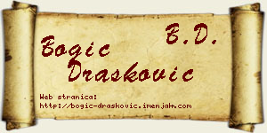 Bogić Drašković vizit kartica